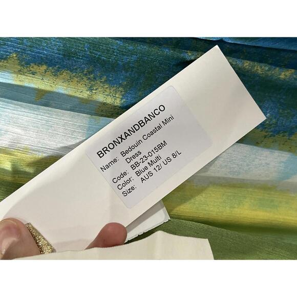 BRONX AND BANCO Bedouin Coastal Mini Dress in Blue Multi - Picture 4 of 8